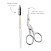 Tweezerman Brow Shaping Scissors and Brush - Stainless Steel Eyebrow Trimming Scissors for Women and Men