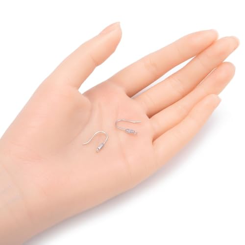 4pcs Adabele Real 925 Sterling Silver 15mm Fish Earring Hook 3 CZ Stone by Adabele - Image 3