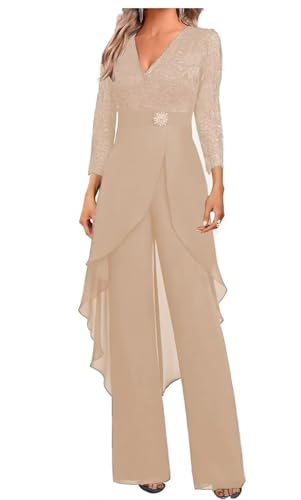Mother of The Bride Pant Suits 2 Pieces Outfit Set Formal Dresses...