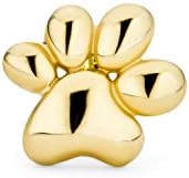 Unisex Tiny Mini BFF Animal Puppy Kitten Pet Dog Lover Cat Paw Print Cartilage Ear Lobe Piercing 1 Piece Stud Earring For Women Teen Real 14K Yellow Gold Safety Clutch Screw back