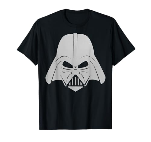 T-shirt Star Wars Darth Vader graphisme argenté brillant imprimé casque Sith
