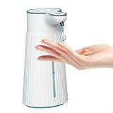 Zoegneer Máquina dispensadora automática de espuma de inducción, dispensador automático de jabón de espuma, máquina de espuma inteligente, dispensador de jabón con sensor montado en la pared para baño