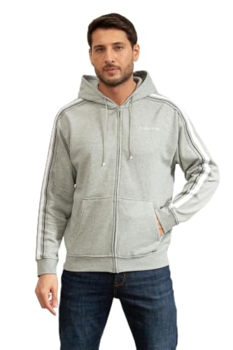 Calvin Klein Logo Tape Fz Hoodie Kapüşonlu Sweatshirt, XL,…