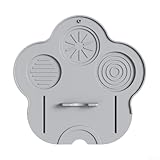 Alfombrilla de silicona antideslizante diseñada para mostradores de bar y para uso en cafetería, protege las superficies de arañazos y soporta el apisonamiento del café (gris)