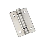 Stainless Steel Flat Twisted Hinge Industrial Electrical Machinery Distribution Box Hardware Accessories 1Pcs(0.3N.m)