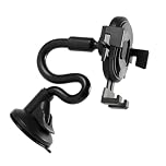 LALADEFIEE Universal Car Suction Cup Phone Bracket Adjustable Abs and Silicone Phone Holder for Windshield with Best Viewing Effect and Screen Unblocked Design