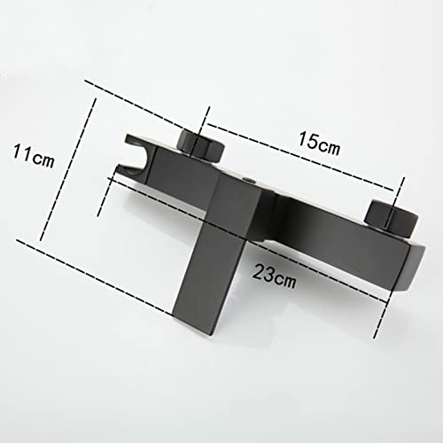 Mélangeur douche toilette noir au design mural minimaliste