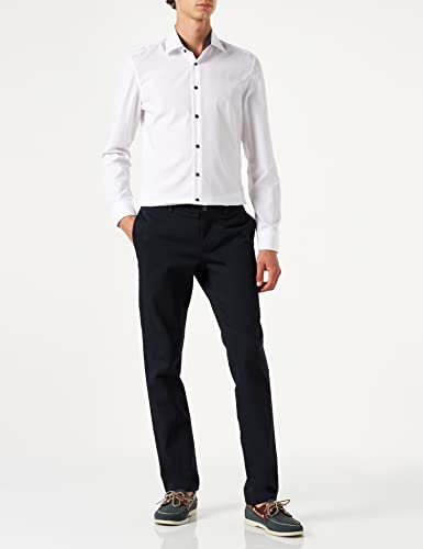 Seidensticker Herren Seidensticker Heren business slim fit - strijkvrij 62 Businesshemd, Weiß (Weiß 01), 42 EU