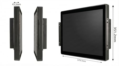 Image of 23.8 Inch 10 Points PCAP Open Frame Touch Screen LCD Display Monitors 1920x1080 VESA Mount & Open Bracket Installation wall Mount Desktop for Kiosk Automation POS Vending