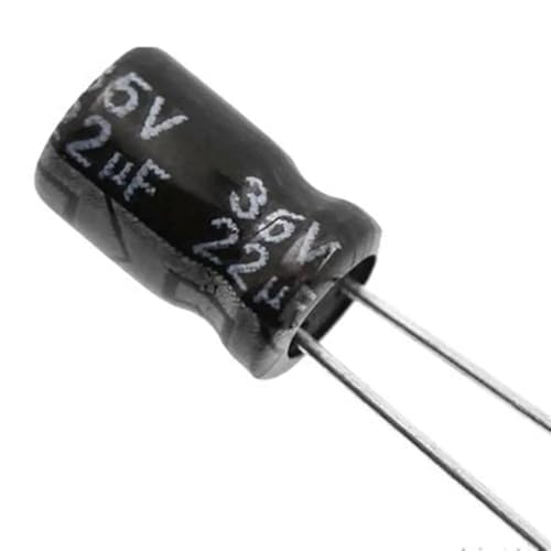 Condensateur électrolytique 22uF 35V 22MFD 35Volt radial aluminium 5x7mm pas cher