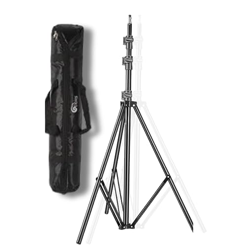 Eloies 59-LS 9Feet/ 275CM/ 108” Photography Video Studio Light Stand for Lights, Reflectors, Softboxes, Umbrella, Backgrounds, Ringlight Pack of 1 with Padded Carry Bag Heavy-Duty Eloies 59-LS 9Feet/ 275CM/ 108” Photography Video Studio Light Stand for Lights, Reflectors, Softboxes, Umbrella, Backgrounds, Ringlight Pack of 1 with Padded Carry Bag Heavy-Duty