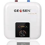 GEESEN 8L 1500W Storage Type Kitchen Water Heater 110V Electric Water Warmer for Washing Room Winter Hot Water Boiler Top Outlet (8L)