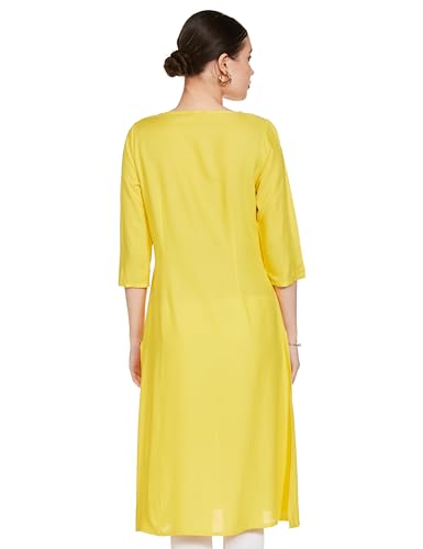 Image of W for Woman Women's Viscose Regular Fit Casual Kurta