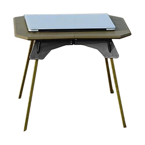 Mesa de camping portátil genérica – Escritorio plegable de altura ajustable, de picnic ligero | Mesa de tienda con pies extraíbles, diseño moderno y creativo, para exterior e interior, Ca