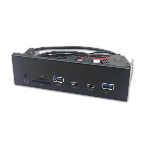 Panneau avant USB 3.2 Gen1 5.25" lecteur de carte type C