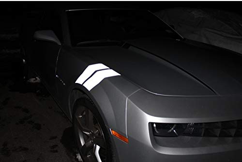 Reflective Concepts Hash Mark Decal Stripes Fits 2010-2015 Camaro - (Color: Carbon Fiber) #TOP3