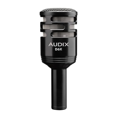 Image of AUDIX D6X Dynamic Instrument Microphone with 3 Selectable Filters, VLM Capsule Technology, and Cardioid Polar Pattern for Kick Drums, Percussion, and More