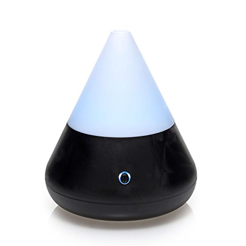 PAJOMA 62526 Aroma-diffuser Asterion zwart, LED lichtwisseling, hoogte 15,5 cm