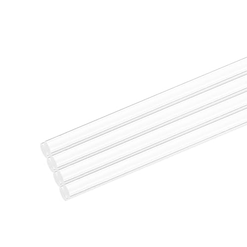 Image of MECCANIXITY 8pcs Acrylic Round Rods 3 /16 inch x 8 inch Clear Acrylic Dowel Rods Sticks Plastic Sticks Strip for DIY Crafts Lighting Gardening Decoration - 5mm x 200mm