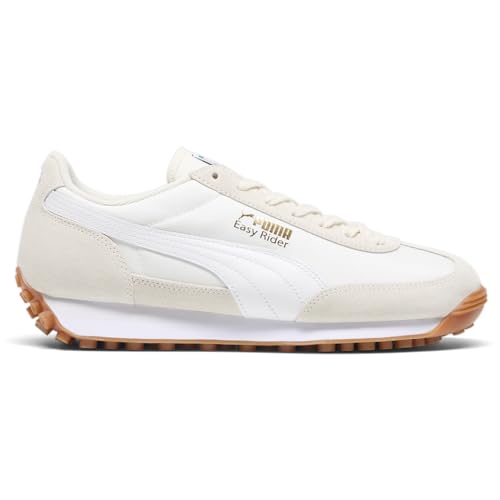 PUMA Mens Easy Rider Vintage Lace Up Sneakers Shoes Casual - Beige, White