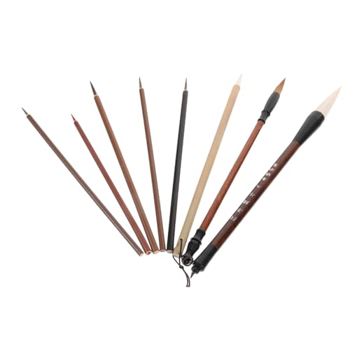 HOODANCOS Pennello per Calligrafia Professionale Set per Pittura Leggero e Portatile per e Principianti Pennello per e Acquerello Diverse Dimensioni