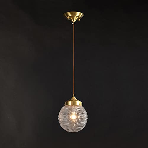 Verre de luxe léger E27 et suspension en laiton pour illuminer vos soirées