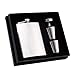 Petaca Acero Inoxidable - Juego de petaca de acero inoxidable diseño portátil y grueso, incluye petaca, embudo, 2 tazas en caja de regalo para whisky, vino o vodka