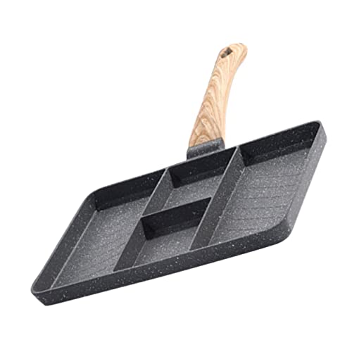 Healifty Ergonomic Nonstick Egg Pan Convenient Multi Function Frying Pan for Breakfast Steak Premium with Scalding Handle Easy to Clean Maintain