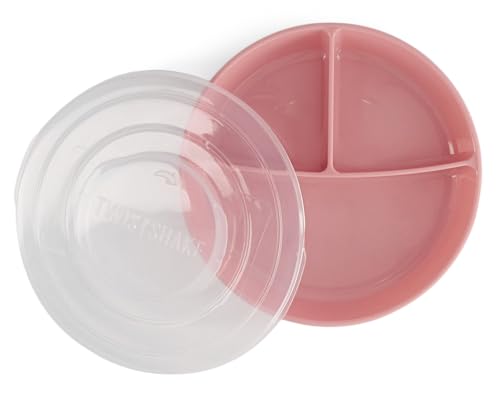 Twistshake Assiette Divisée – Vaisselle pour Bébé avec Couvercle Hermétique – Plateau de Sevrage Sans BPA – Accessoire d’Alimentation en 3...