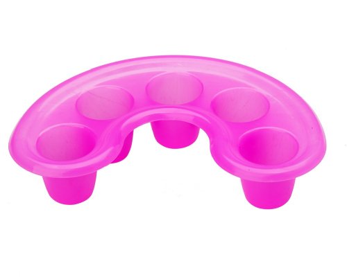 Strong Pink Plastic Nail Art Manicure Nails Soaking / Soaker Tray Acetone Resistant By VAGA