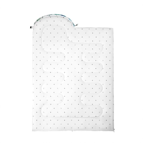 Bolsa de dormir Feelyou para niños y adultos 3 estaciones color verde rectangular miniatura 2
