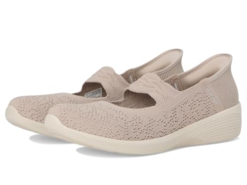 Skechers Modern Comfort Women's Women's Arya-Oh, So Sweet Hands Free Slip-Ins Mary Jane Flat, Taupe, 5.5