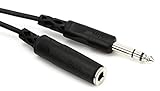 Hosa HPE-325 1/4 inch TRS to 1/4 inch TRS Headphone Extension Cable, 25 feet