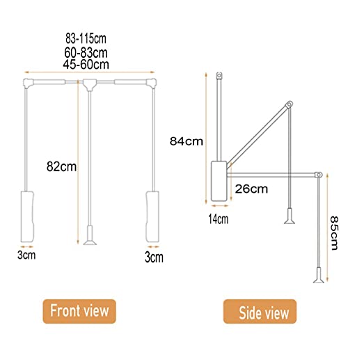 Support de rangement pour penderie robuste en aluminium avec rail fluide - 3