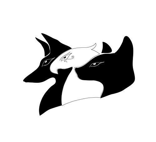 iDecor canvas printing of Egypt ancient animals in 30 x 40 cm frame