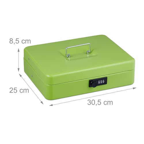 Caisse à monnaie en fer avec boîte de rangement sécurisée à code pour espèces