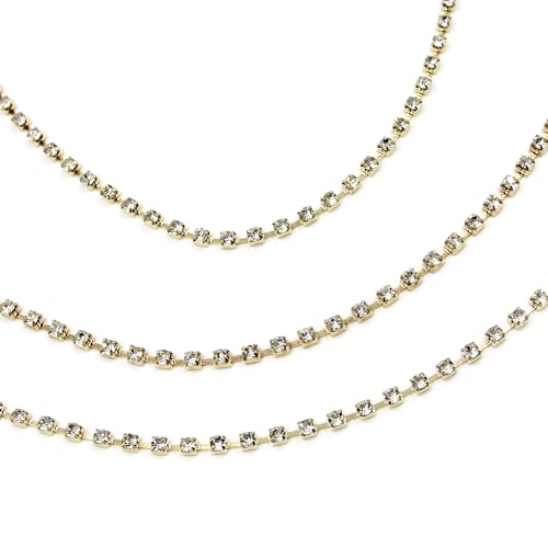 Image of ZGMYC Sparkly Rhinestones Metal Chain Nipple Cover with Tassel, Reusable Adhesive Pasties Sexy Bra Body Chain