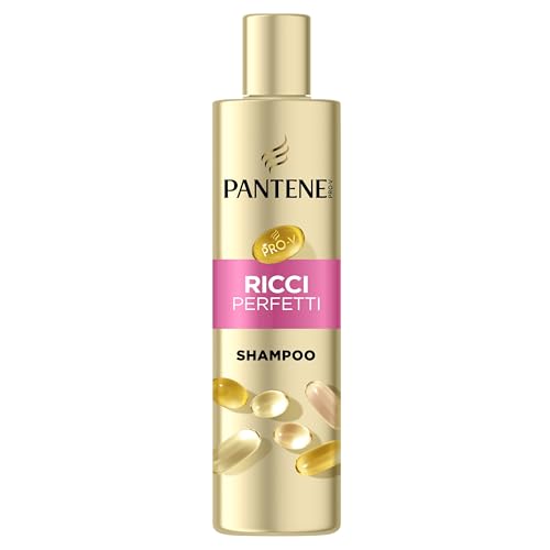 Pantene Pro-V Shampoo Miracle Ricci Perfetti 250ml Per Ricci Crespi e Ribelli. Formula Pro-V con Miscela Active Nutri-Plex, Olio di Ricino e Ricchi Nutrienti. Protegge i Legami del Capello e li Nutre