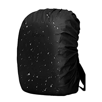 Koshiya Backpack Rain & Dust Cover Waterproof with Cary Pouch Adjustable for Hiking Camping Traveling 30L to 60L Laptop Bags, School Bag Cover, Luggage Bag Cover