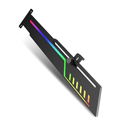 Support GPU réglable anti-affaissement avec cadre brace et bande lumineuse ARGB pour vidéo