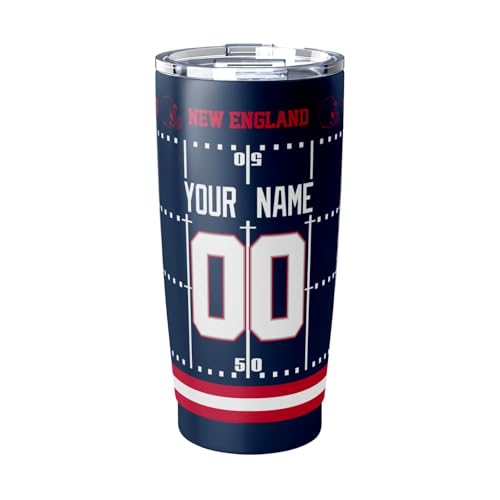 Image of ANTKING New England Tumbler 20 oz Travel Coffee Cup for Men Women Boy Custom Name Number Gifts