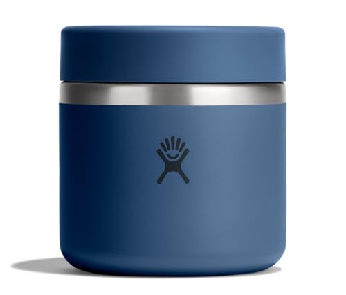Image of Hydro Flask Food Jar - Insulated Stainless Steel, Snack Travel Container for Hot Food & Soup 20 Oz Harbor Blue