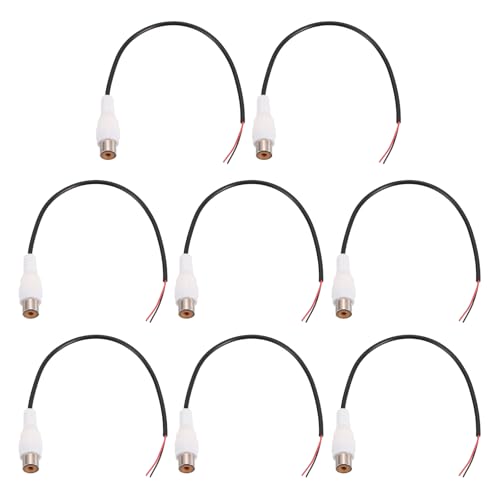 Cable subwoofer audio RCA Meccanixity blanco soluciona incompatibilidad de borne a altavoz
