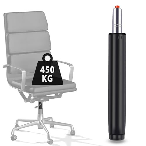 Pistone Sedia Ufficio e Pistoni a gas di Ricambio 1000 libbre（450KG）, 00mm-450mm Lunghezza Totale, Ammortizzatore di Pistone a gas per Sedie Girevoli, Sedie da Ufficio e Sedie, Pistone Sedia Gaming
