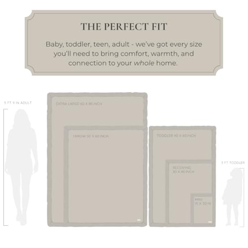 SARANONI Bamboni Luxury Baby Blanket | Cozy & Soft Plush Receiving Blankets | Perfect for Girls & Infant Baby Boy Blankets | Caramel - 30” x 40\"