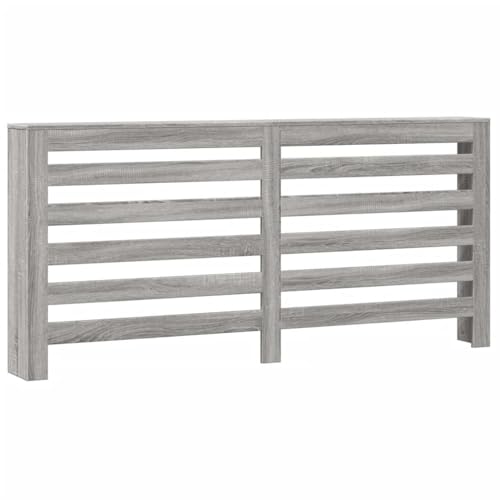 Ocultar radiador antiguo con la cubierta de 175 cm gris sonoma moderna 3