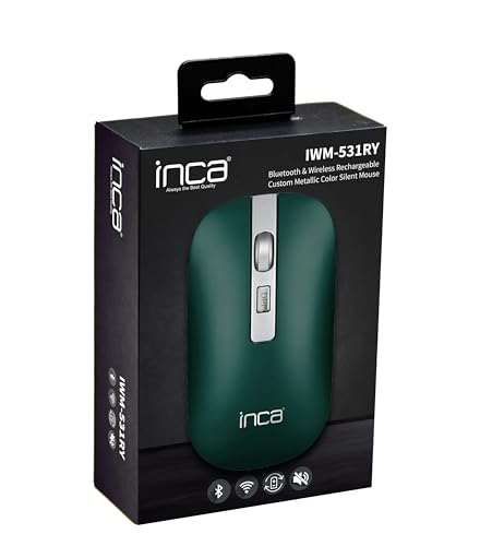 Ratón inalámbrico Inca IWM-531RY con conexión Bluetooth y sensor óptico de 1600 dpi 5