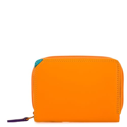 Billetera mujer mywalit pequeña de cuero premium y acabado artesanal elegante