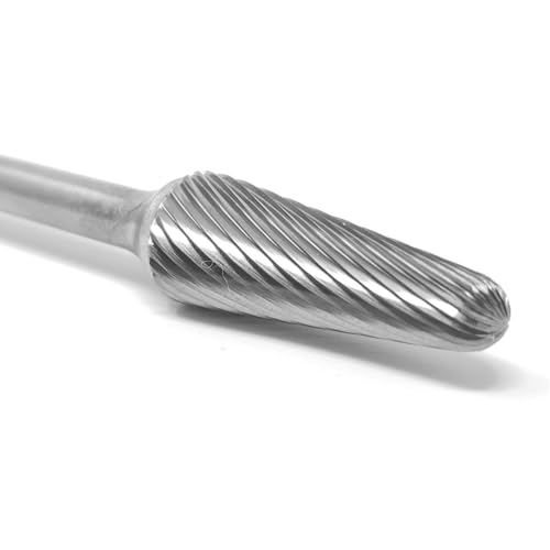 Fresa de carburo SL-4 corte simple 1/2" x 1 1/8" tallo 1/4" miniatura 2