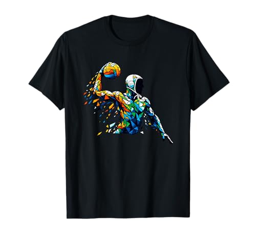 Polygon Art Water Polo Joueur de polo aquatique T-Shirt